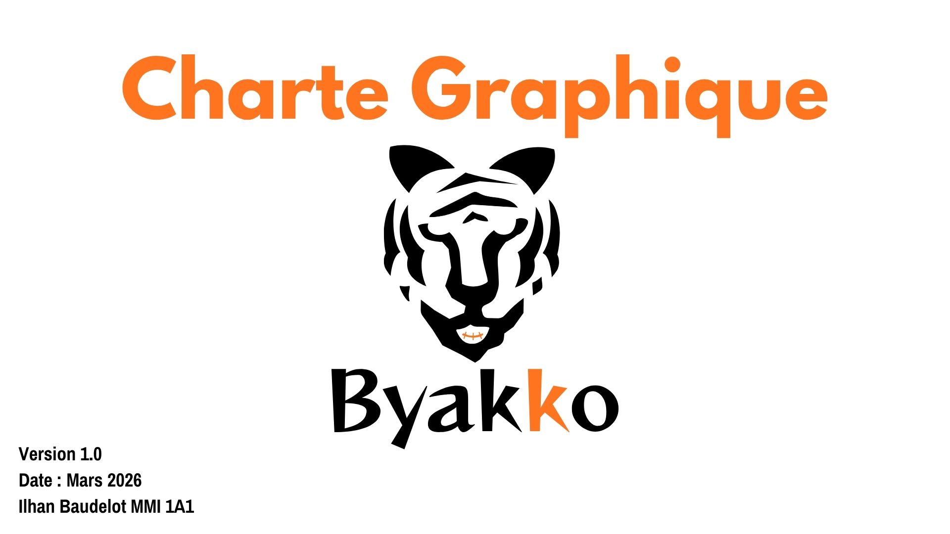 Création d'une marque et réalisation de sa charte graphique